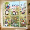 Unabhängigkeitstag statische Fensteraufkleber - 9 Stück US-Flagge Korbaufkleber, abnehmbar ohne Kleber patriotische Dekorationen für Glas