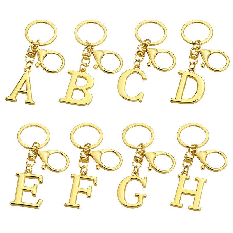 Custom English Alphabet Keychain: Personalized Letter Pendant Gift
