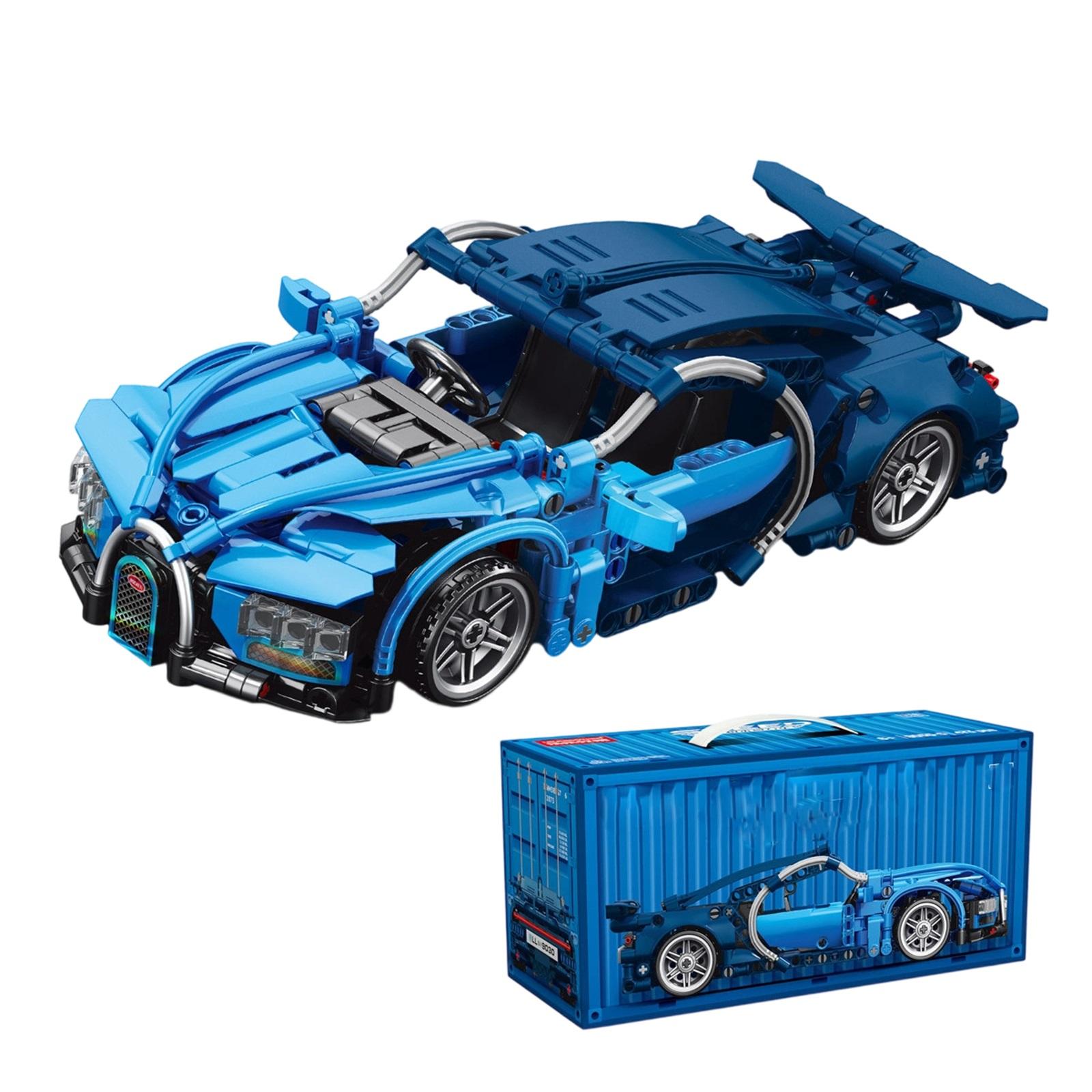 

Детский пазл-конструктор гоночного автомобиля, модель спортивного автомобиля, совместимый с конструктором, подарок для мальчика One Size