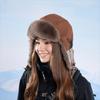 Fashion Thickened Lei Feng Hat Warm Soft Winter Velvet Hat Windproof Ushanka Hat Unisex