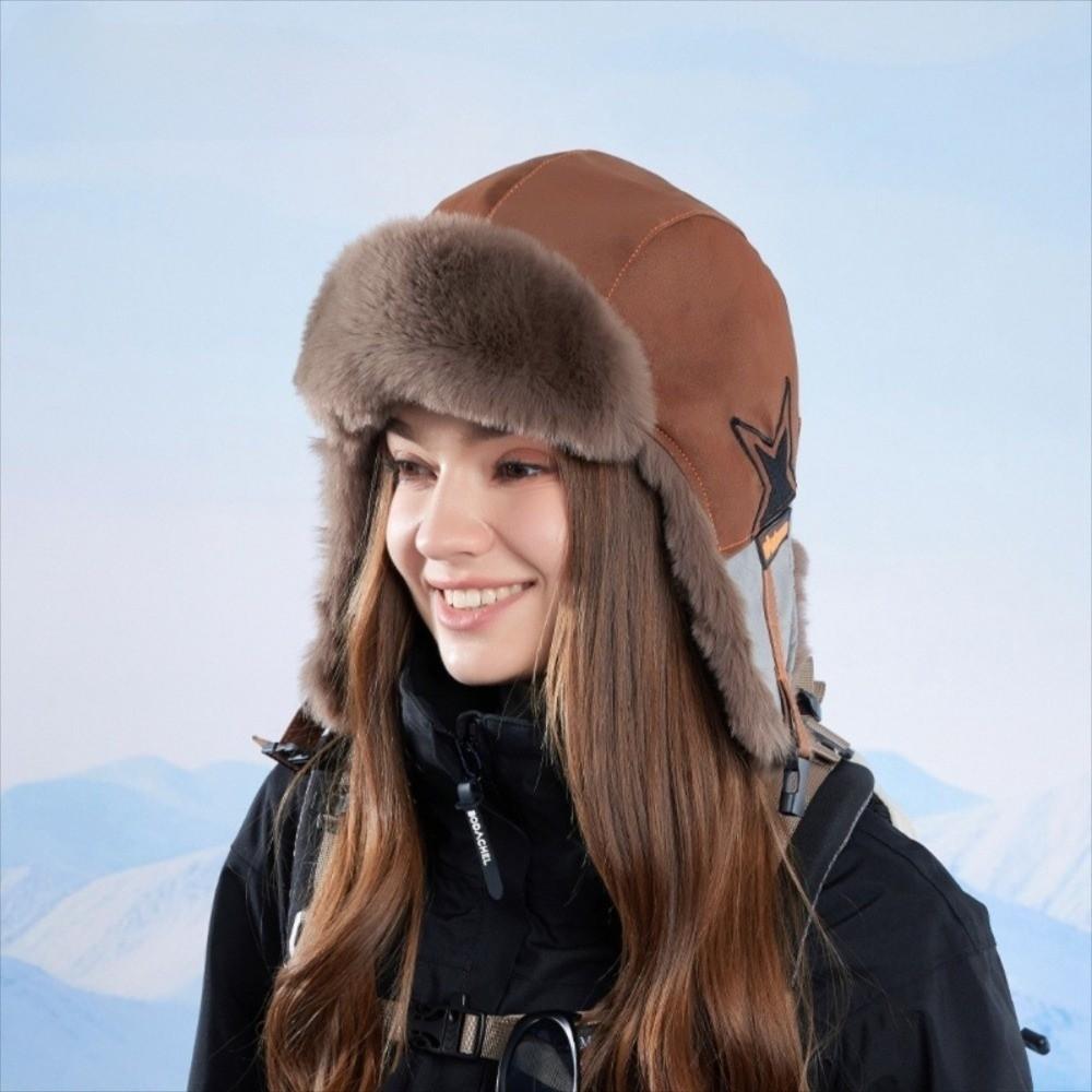Fashion Thickened Lei Feng Hat Warm Soft Winter Velvet Hat Windproof Ushanka Hat Unisex