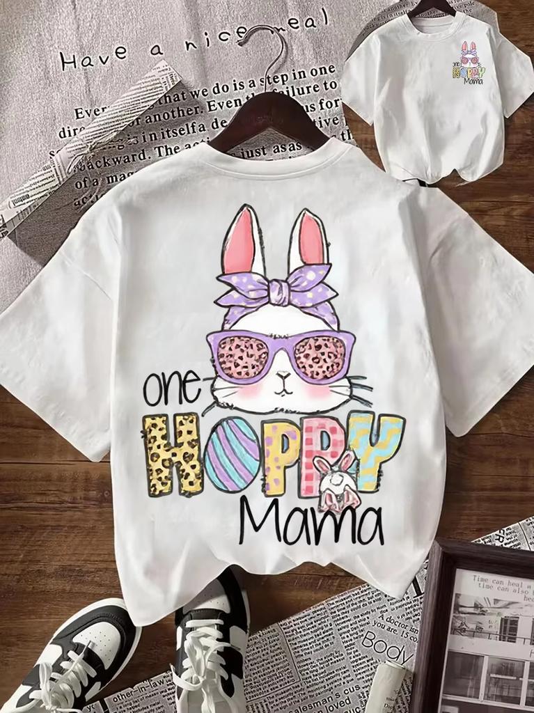 Unisex Mama Graphic Tshirt Mothers Day Gift Short Sleeve Crew Neck Tee Floral Animal Heart Print Casual Daily Tops