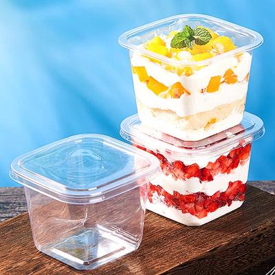 Pabei Disposable High-Transparency Square Dessert Cups