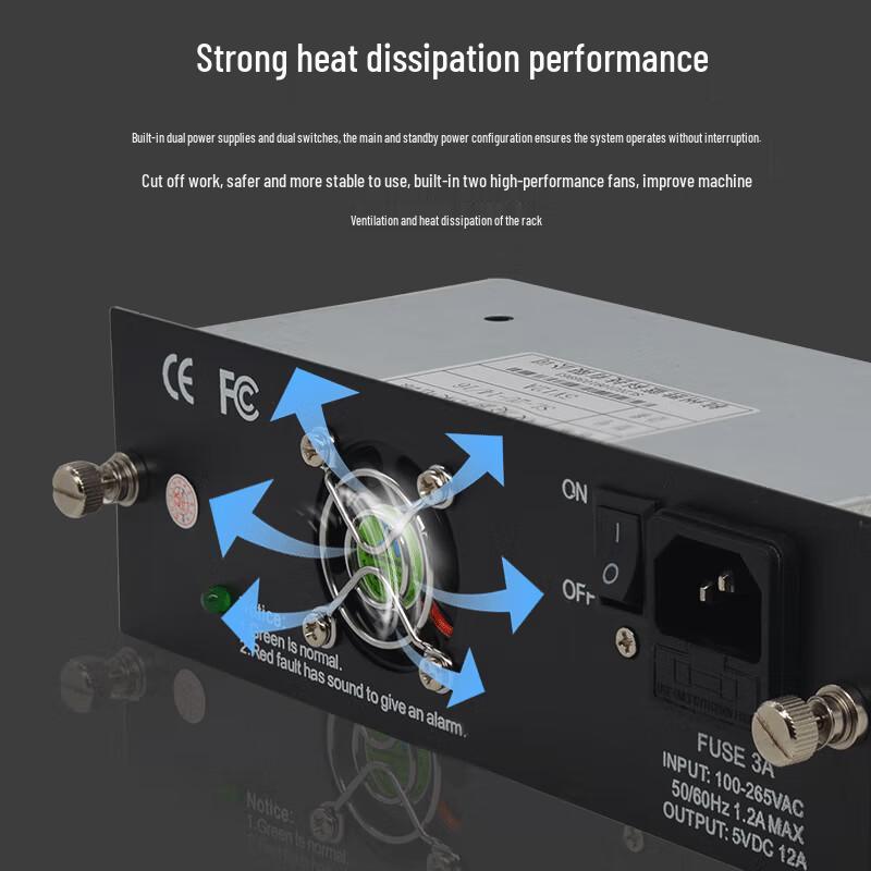 Weiku 14-Slot Fiber Optic Transceiver Rack Chassis