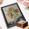Pearl The Charming Sunflowers DIY Diamond Art Kits 15.7x19.6inch Gem Art Diamond Painting Kits Without Frame for Adults Gift Idea Home Wall Decor