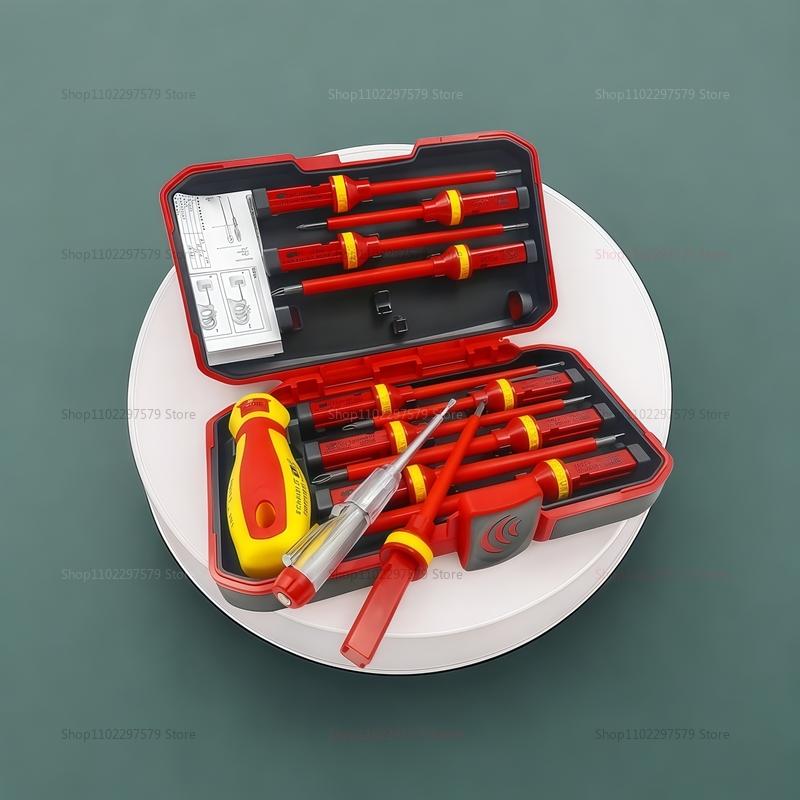13PCS 1000V Insulated Screwdriver Set with Magnetic Bits Professional Electrician Repair Tools Repair Kit Safe Electrical Work