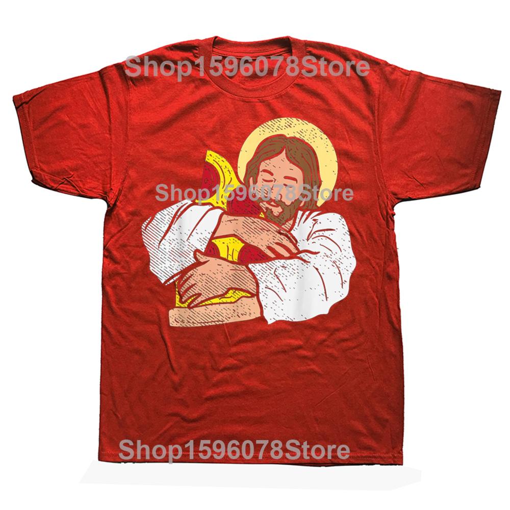 100% Cotton Food Lover Jesus Pizza Funny God Christ Snack Christian Gift T-Shirt MEN WOMEN UNISEX T Shirts