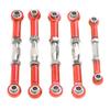 5Pcs RC Car Tie Rod Set for REDCAT 1 10 XTE Remote Control Car Aluminum Alloy SuppliesRed