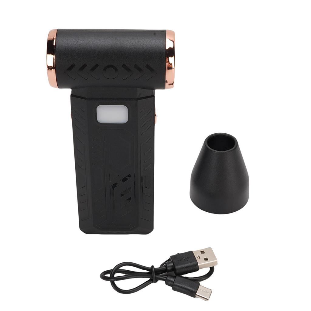 Electric Air Duster Rechargeable Multifunctional Jet Dry Blower for Outdoor Camping and Travel Adventures Black