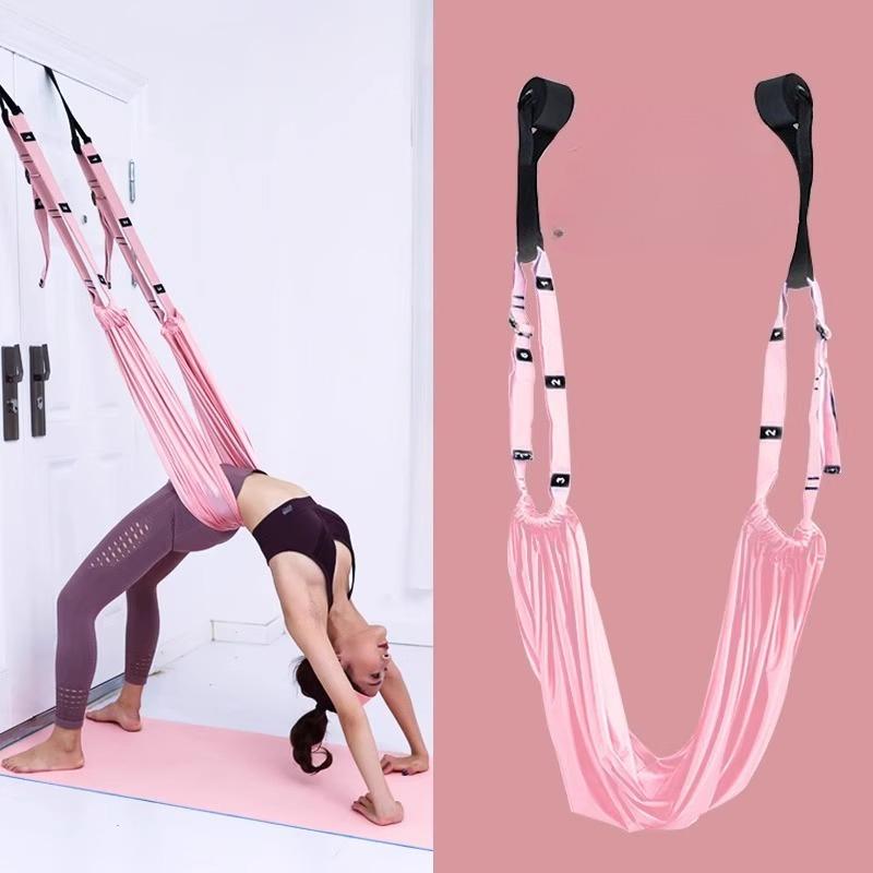 1 Stück Aerial Yoga Hängeseil für den Heimgebrauch, Ausrüstung für Spagat-, Handstand- und Rückbeugentraining, Tür-Dehnband, Elastisches Band