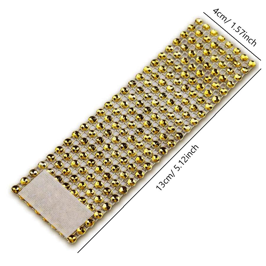 10Pcs Rhinestone Hollow Out Napkin Rings, Napkin Holders for Wedding, Holiday Party, Hotel & Catering Events