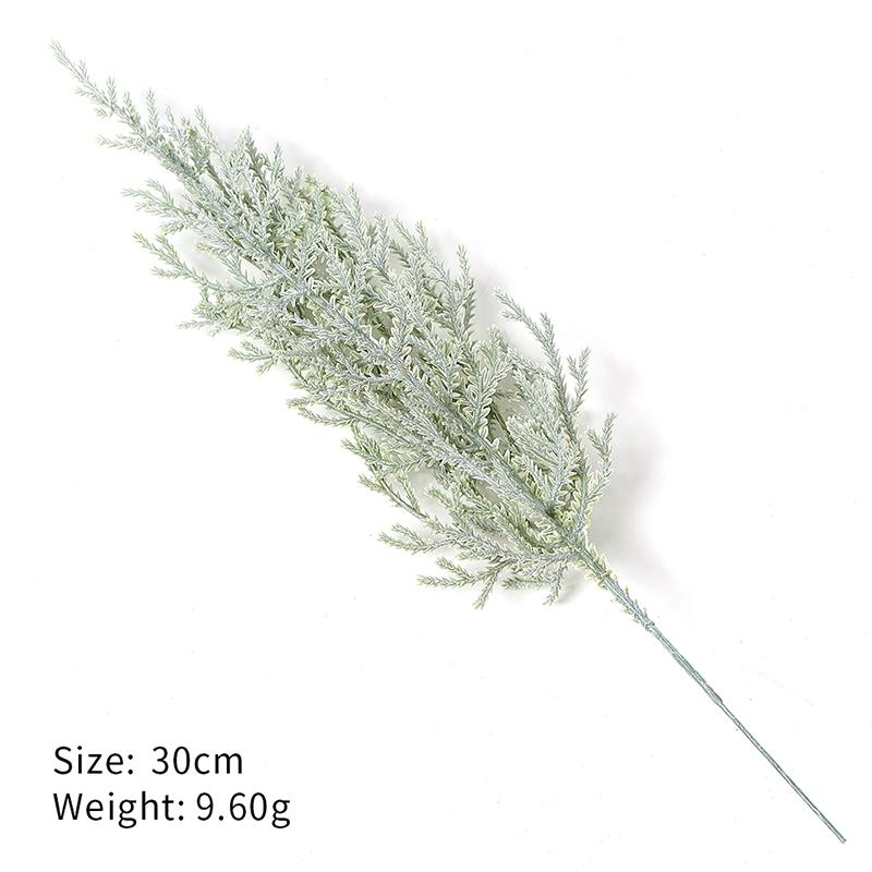 2Pcs Artificial Plant 30cm Green Fake Pine Branches for Home Decor Christmas Decoration DIY Wreath Craft Xmas Tree Accessories