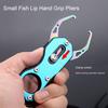 Enlarged Jaw Spring Design Fish Control Pliers with Carabiner Small Fish Lip Hand Grip Pliers Angling Equipment