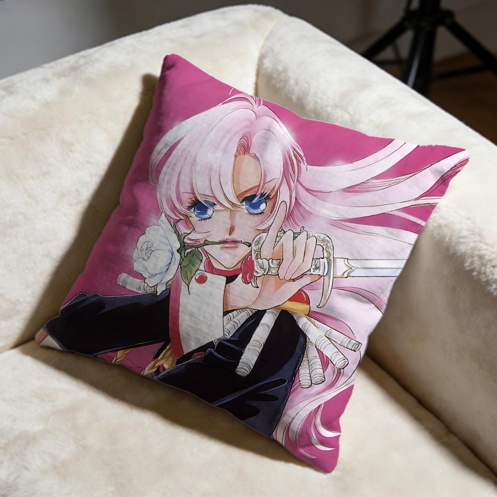 Fashion Rrevolutionary Girl Utenaful Cushion Cover Soft Decorative Pillow Case Suitable for Bedroom Sofa Car Travel Use