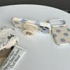 Soft Beige Gray Polka Dot For MagSafe Case With 3D Teddy Bear Pearl Pop Socket For iPhone 15 16 17 Pro Max INS Kawaii Shockproof