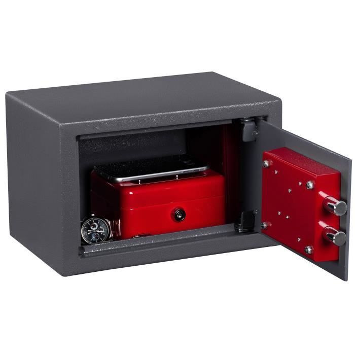 Coffre-fort brihard - serrure à clé - parois 1,5 mm - porte 4 mm - 10,8 l