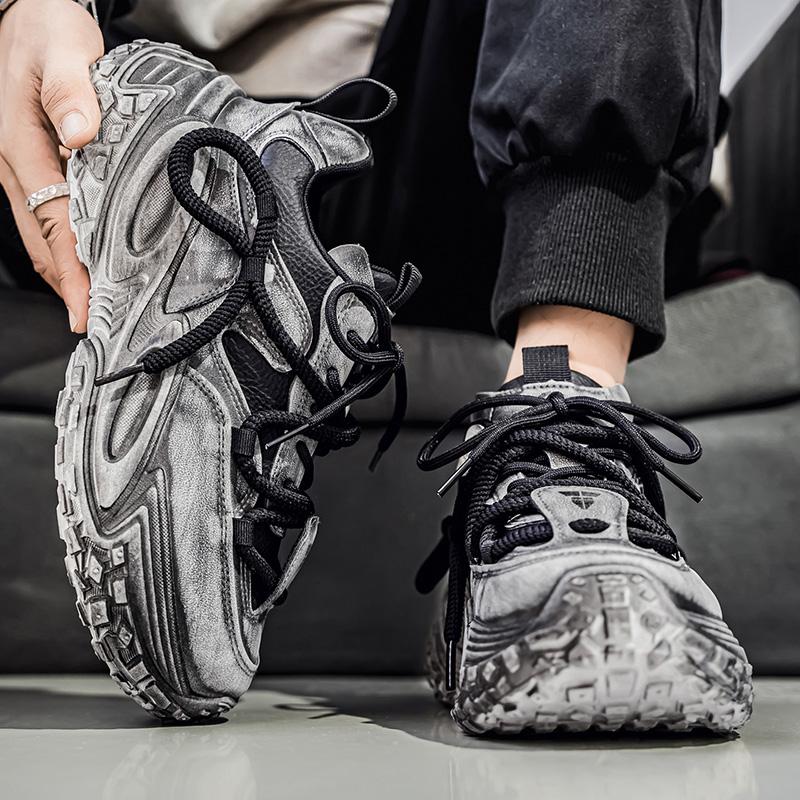 Nowa Moda Męskie Cztery Pory Roku Wygodne Buty na Grubej Podeszwie Studenci Chłopcy Modne Miękka Podeszwa Oddychające Casualowe Sneakersy do Biegania