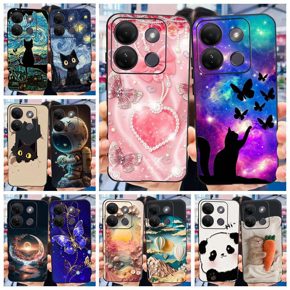 Für Infinix Smart 7 HD Hülle X6516 Luxuriös Beliebt Bemalte Abdeckung Weiche Silikon Handyhülle Für Infinix Smart 7 Plus Smart7 HD Schale