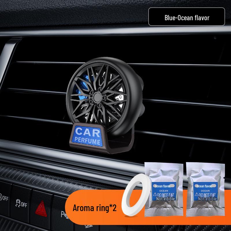Car Wheel Hub Aromatherapy Vent Clip: Fresh, Long-lasting Scent Eliminates Odors