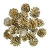 TOKA Dried Flowers Small Pine Cone Platinum Gold Approximately L3.0~4.0cm 20pcs DT074335-zzz