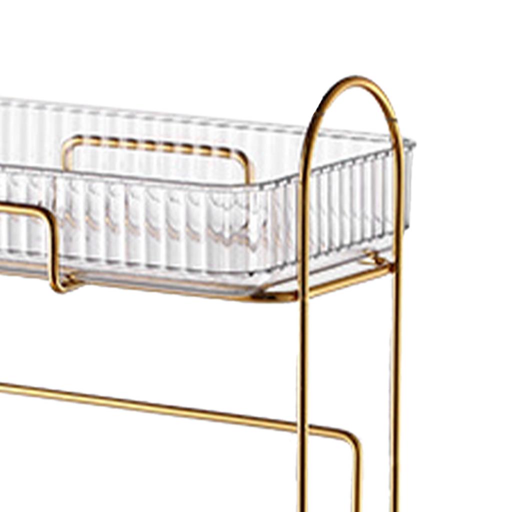 Makeup Organizer 2 Tier Bathroom Countertop Organizer Large Capacity Cosmetic Holder Shelf for Bedroom Dresser