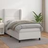 3128944 vidaXL Divan Bed with Mattress White 90x190 Cm Faux Leather