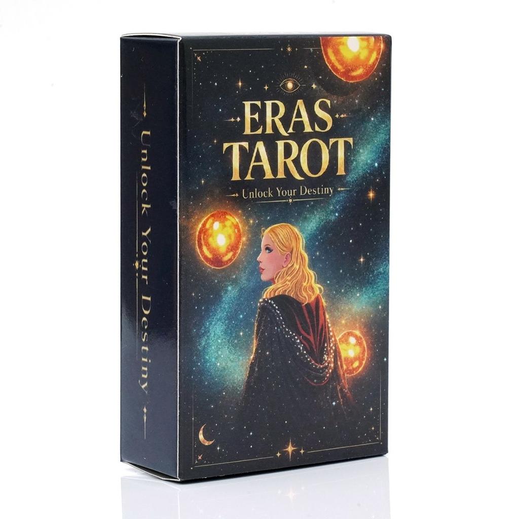 Eras Tarot Deck - 10.3*6cm 78 Full-Color Tarot Cards Music Fan Gift, Divination Fortune Telling Card Game