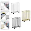 Dirty Laundry Hamper Large Capacity Rolling Slim Laundry Basket for Badminton Racket Yoga Strap Resistance Bands Foam Roller