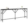 Console Table Black Oak Effect 200 X 29 X 75 Cm
