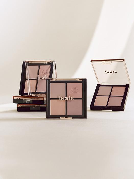 Beaube Mix-Match Cheek Palette (Sand Beige/Rose)