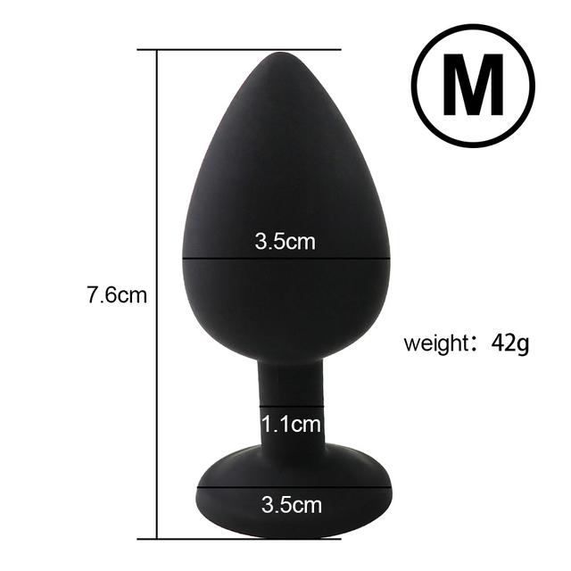 3 Sizes Anal Plug Sex Toys  Female Vibrator Adult Silicone Sex Prostate Back Yard Toy Anal Butt Plug Women Man Couple Gay Unisex