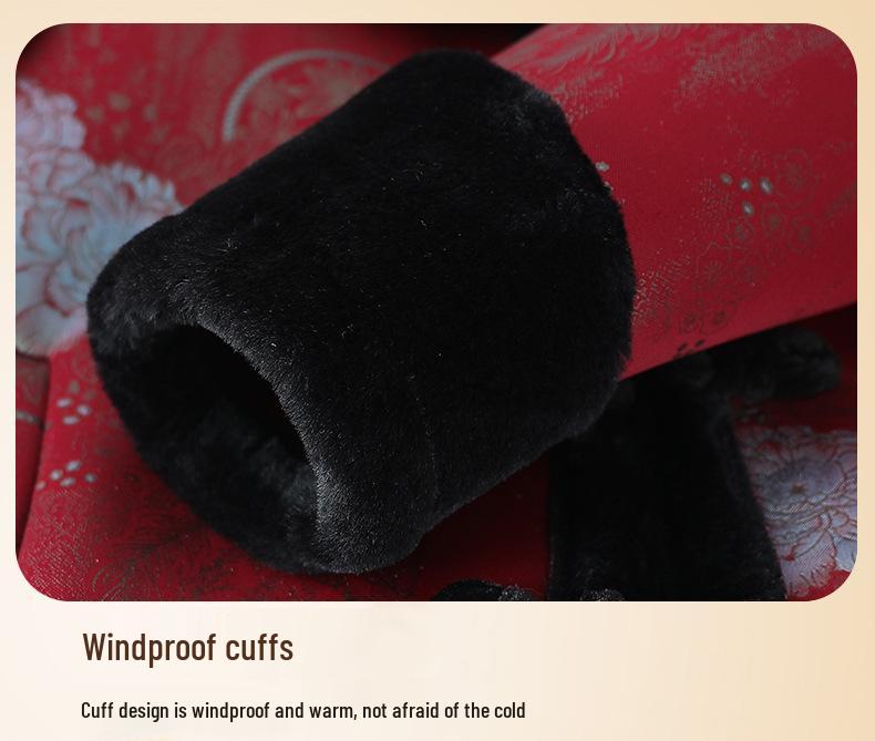 Women's Winter Coat: Fur-Collar, Fleece-Lined for Middle-Aged & Elderly - Ideal for Mothers & Grandmothers