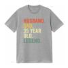 Retro Vintage Unisexs 35th Birthday Husband Dad 35 Year Old Legend Print Casual T Shirt Vintage Breathable Versatile