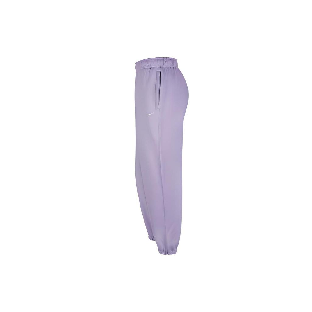 Nike Knitted Sweatpants Women's Purple Thickened Straight Fit Pants DA0334-563