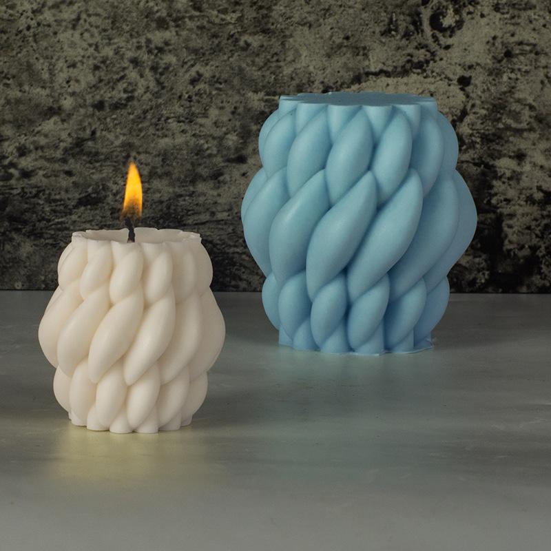 Spiral Raindrop Aromatherapy Candle Silicone Mold DIY Simple Rotating Candle Making Kit
