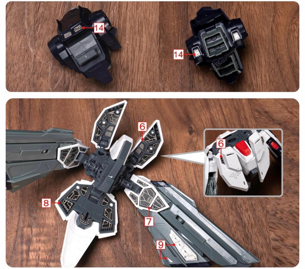 Piezas Metálicas TAS para y Modificaciones PG MG Freedom Gundam Alta Calidad HG, RG, EG, MG, MGSD, Robots, Detalle-Up (para 1/100 Ver. 2.0)