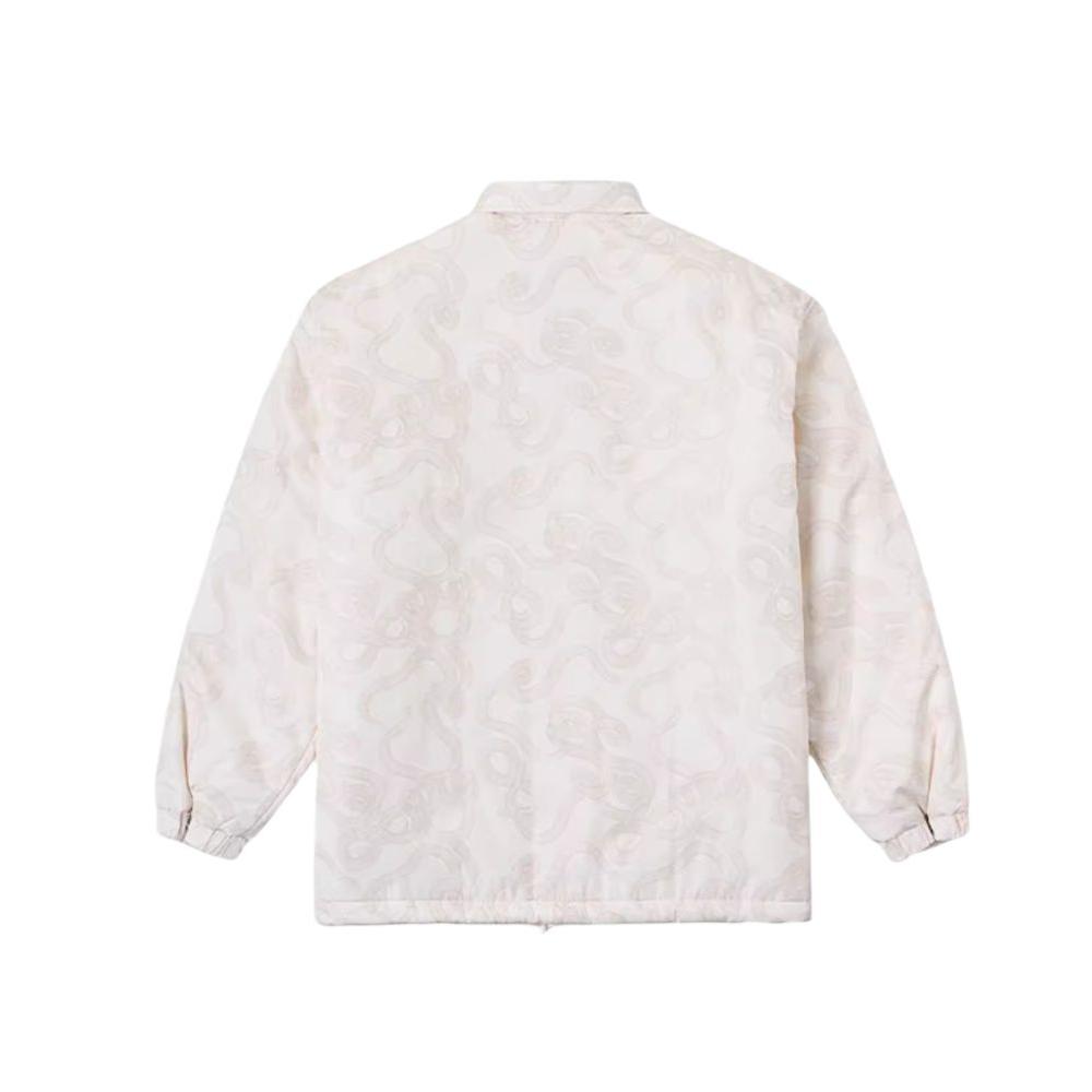 Vans LT Padded Year Of The Snake Button-Up Coach Jacket Unisex Jacket Off-White Checkered VN000P36F7J