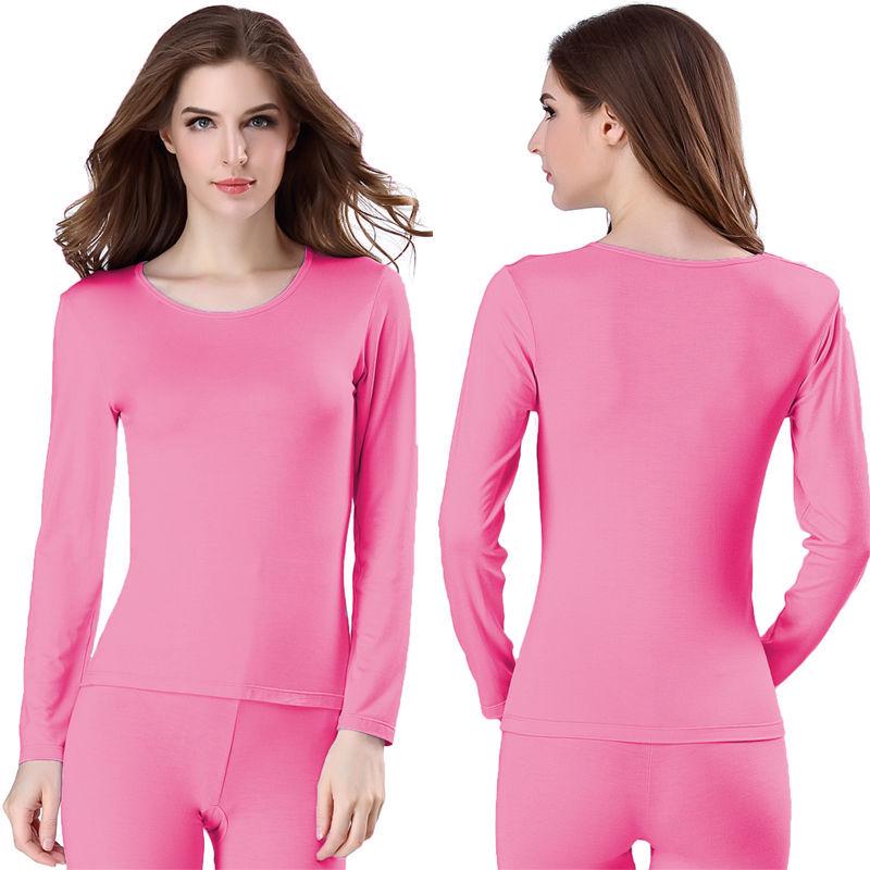 Women's Autumn Cotton Slim Fit Base Layer Set - Top and Pants