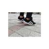 Simple And Stylish Black Sports Shoes - White Stripes, Casual And Sports Use