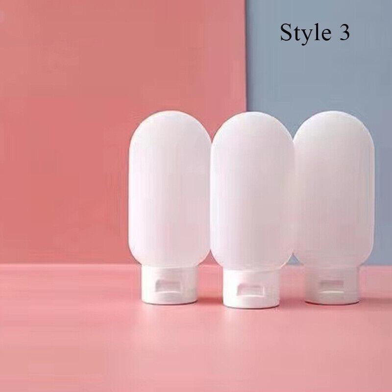 3 bucăți/set Sticle de călătorie din silicon Cosmetice Recipiente portabile pentru șampon reîncărcabile