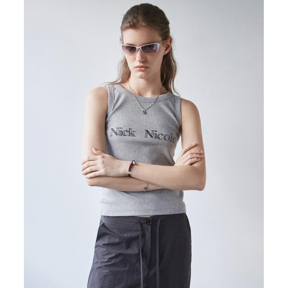 

NICKNICOLE NNC VINTAGE SLEEVELESSGRAY