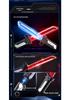 Double-Blade Rotating 2-in-1 Samurai Luminous Laser Sword - Retractable Toy for Creative Boys