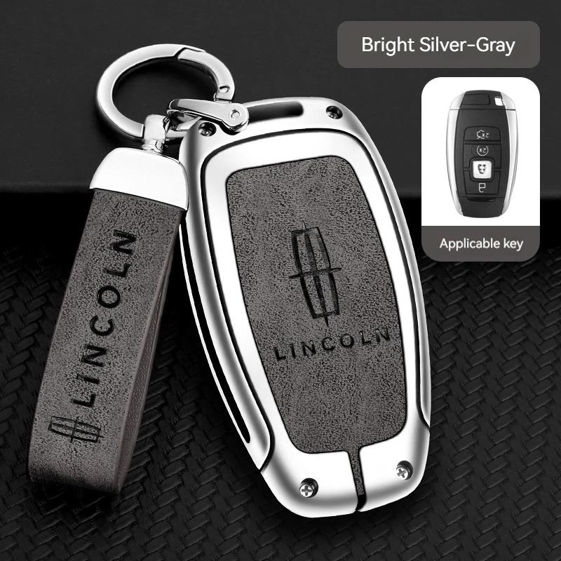 Car Key Case Cover Shell Bag Auto for Lincoln Continental MKC MKZ MKX Navigator Z Nautilus Aviator Corsair 2017 2018 2019 2022 UU111