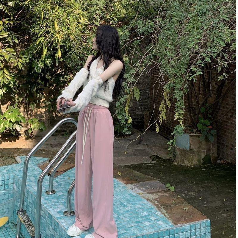 Women's Spring and Summer New High-waist Straight-leg Suit Pants