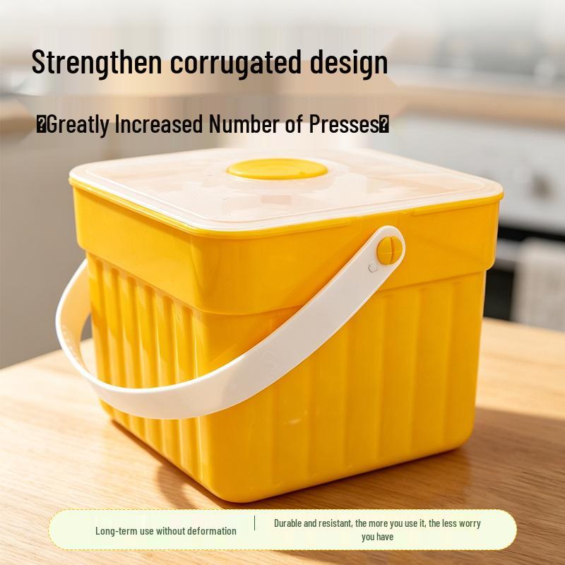 Ice Cube Mold with Drawer: Large Capacity Press-Type DIY Ice Storage Box