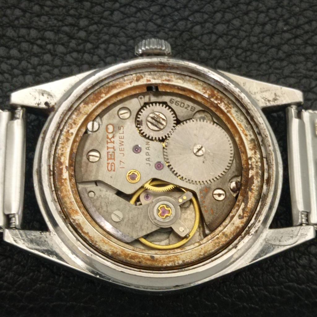 JAPAN VINTAGE SEIKO 6602B HAND-WINDING MENS ORIGINAL DIAL WATCH A703928-1