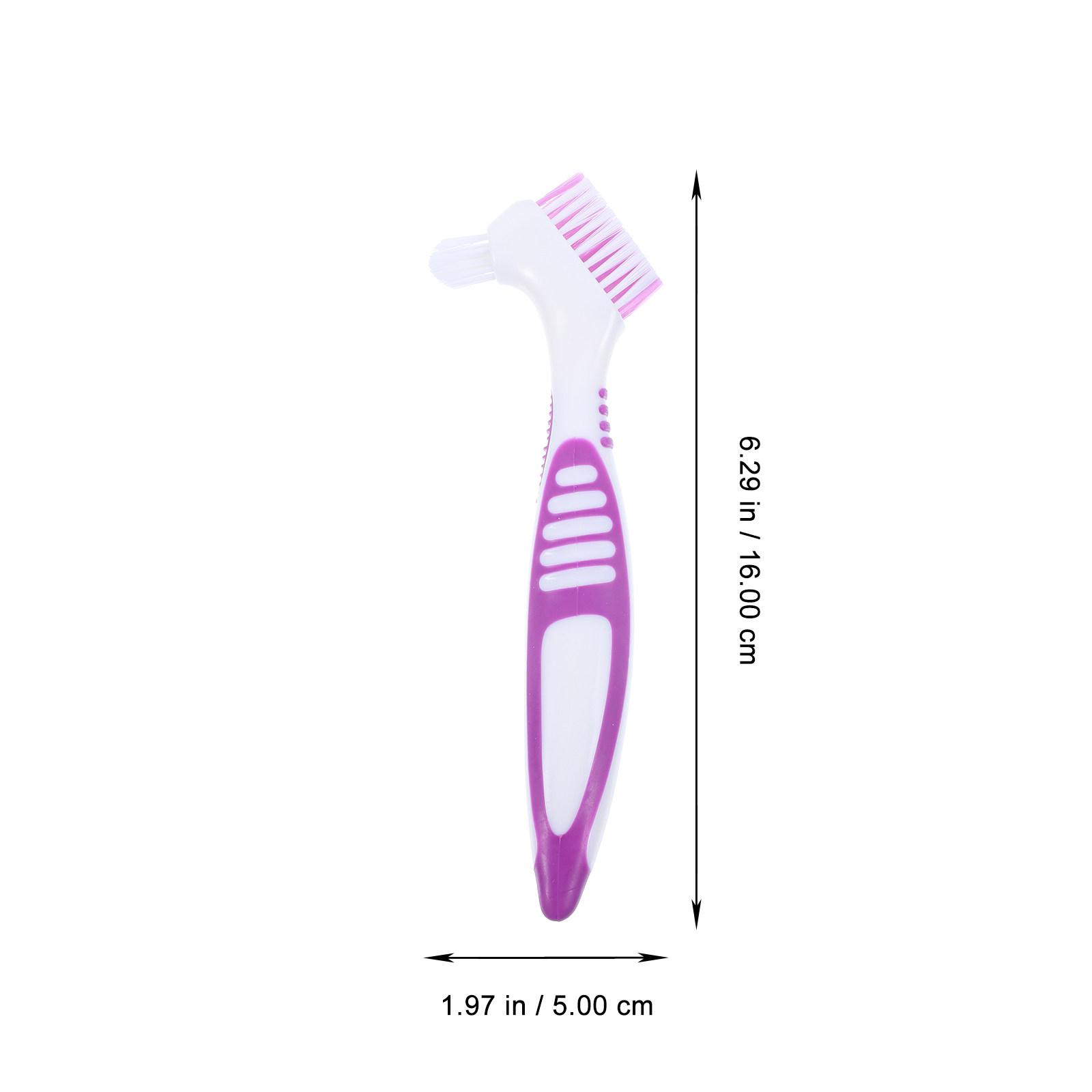 Turtle Shell Cleaning Brush Double-Side Design Dense Supple Nylon Bristles Premium Plastic Handle for Shell Conch Cleaning Tool