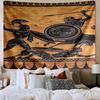 Ancient Greek Warriors Printed Tapestry, Wall Hanging,Livingroom, dormitory, Large Wall Decor, Fabric Decor Fan Birthday Gifts