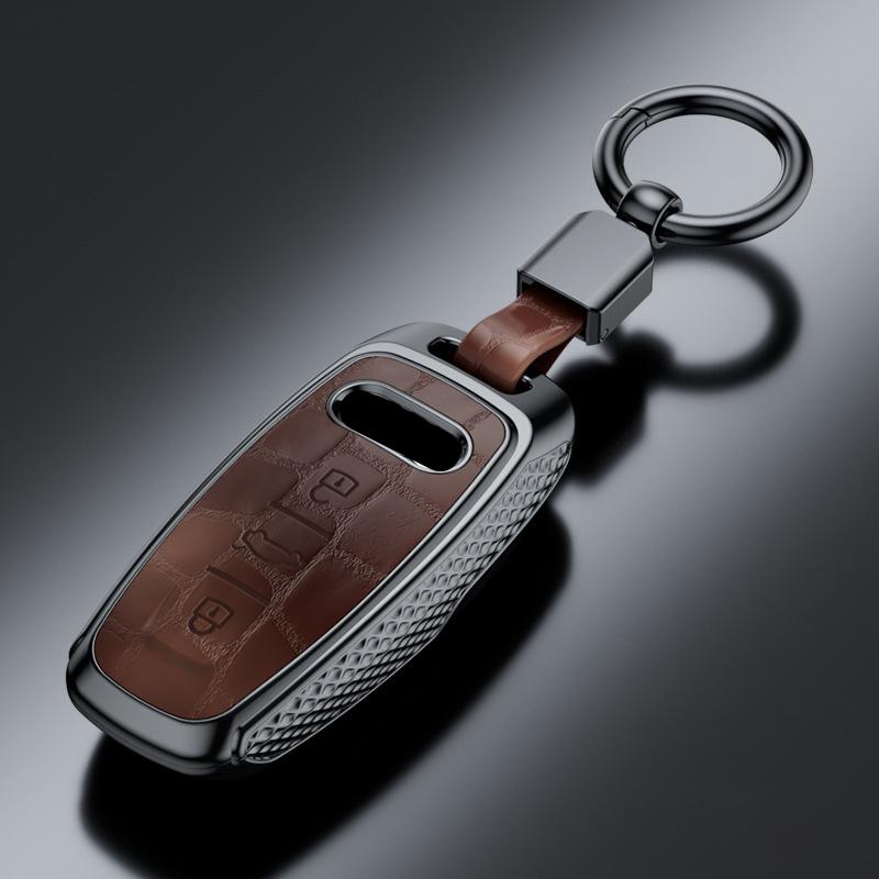 Plastic Car Key Case Remote Cover Shell Holder Keychain Fob For New A3L A6L A8L Q4 e-tron A7L Q6 S6 S7 S8 Q7 Q8 SQ7 2025