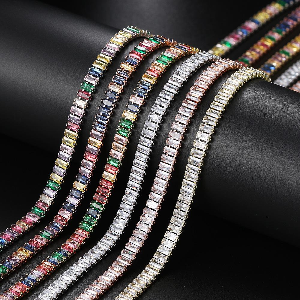 Sexy Crystal Tennis Short Choker Necklace for Women Luxury Dazzling Iced Out Zirconia Collar Chain On Neck Fashion Party Jewelry